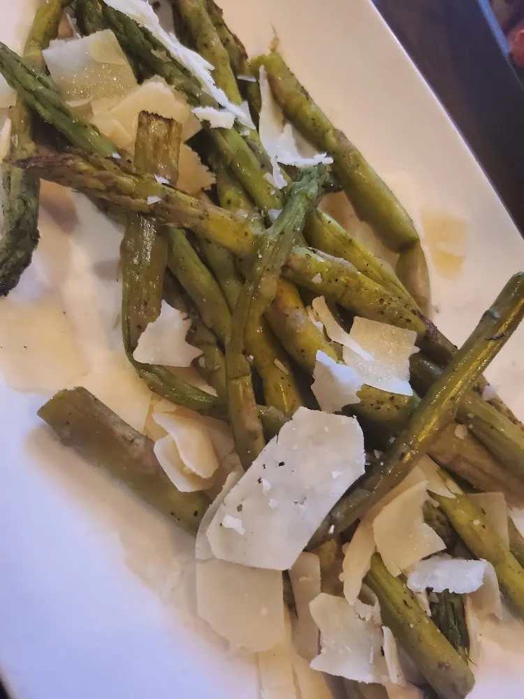 Fire Roasted Parmasan Asparagus
