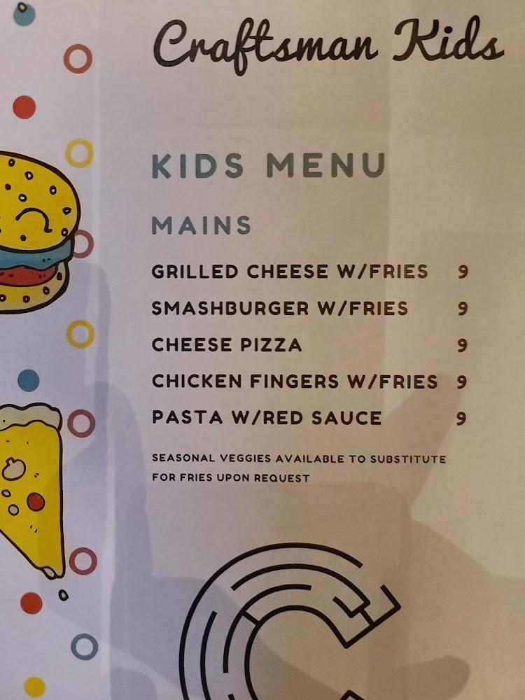 Craftsman Wood Grille & Tap House Menu image 2